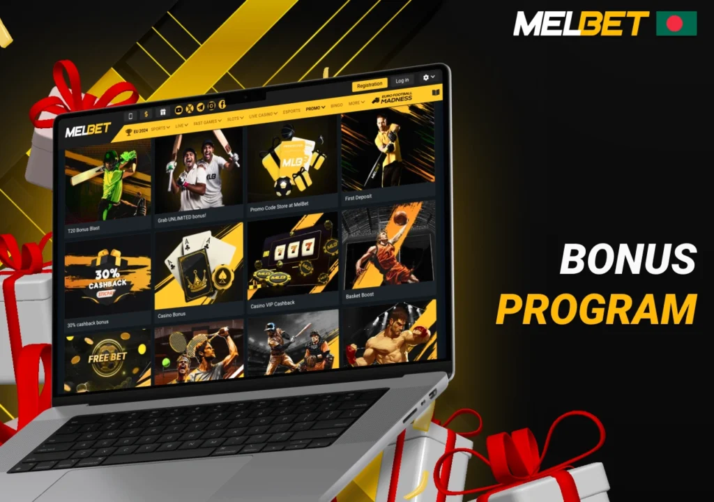 Available bonuses for Melbet users