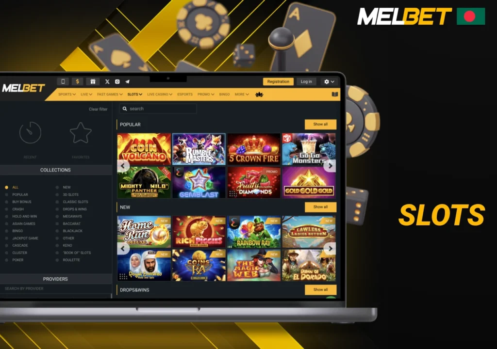 Exciting slot games on the bookie's platform